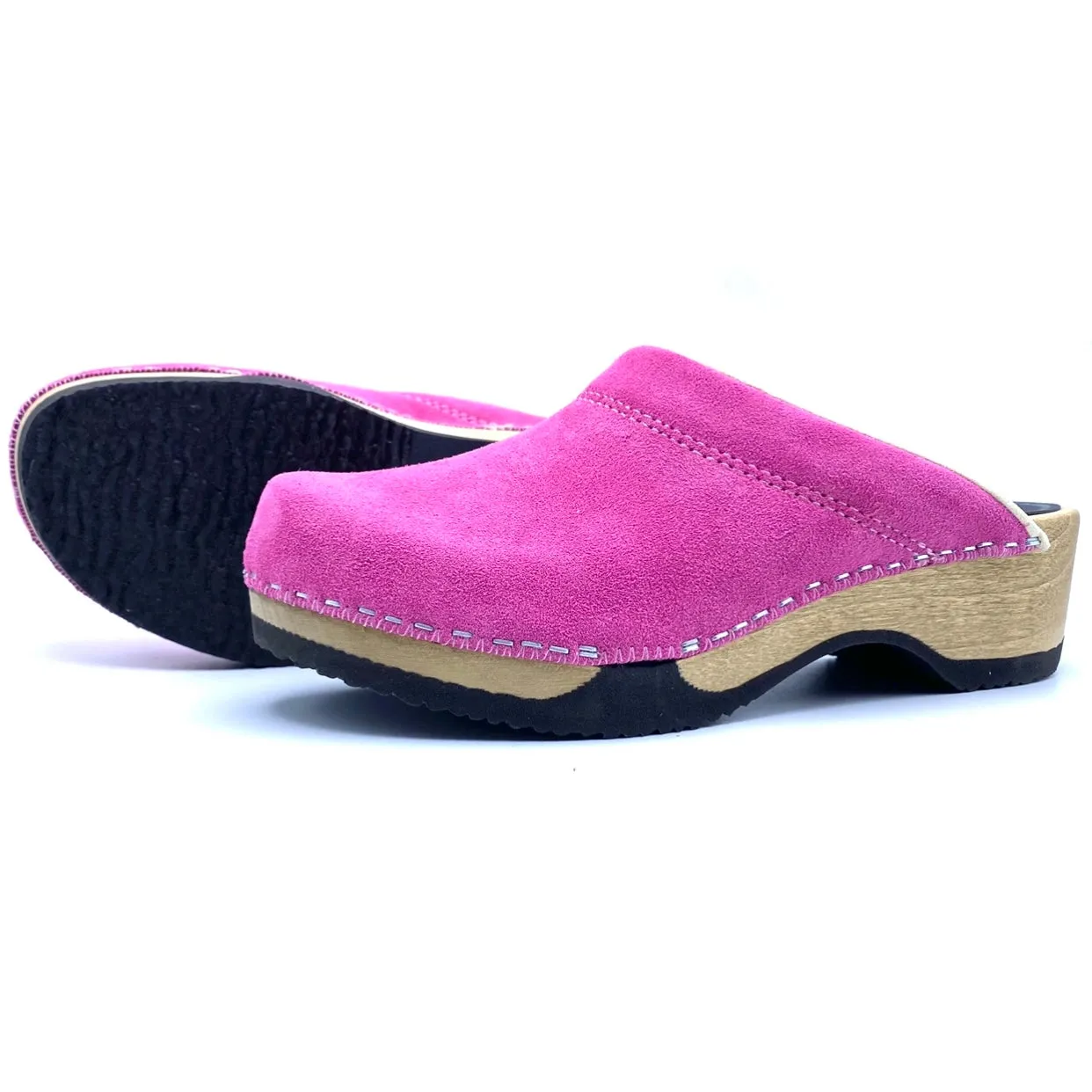 Embla Clogs I Premium Italian Suede Pink