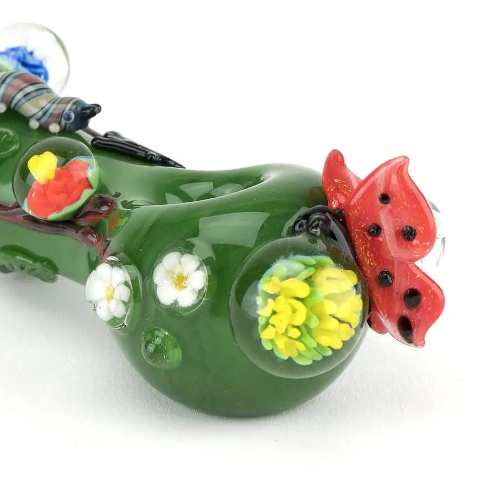 Empire Glassworks Garden Critters Hand Pipe 5"