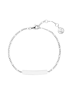 Engraving Rectangle Bracelet Silver