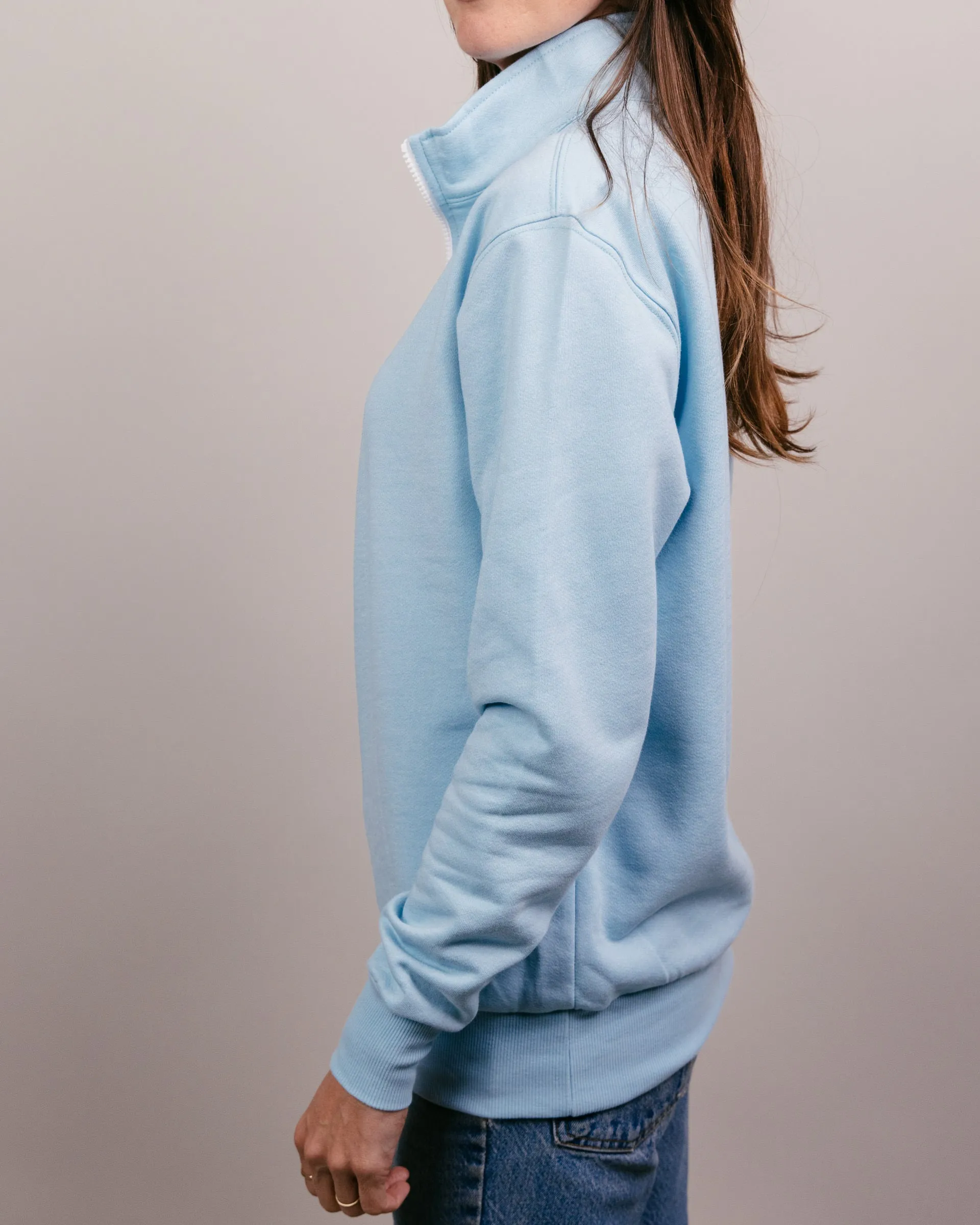 Essential Powder Blue Quarter Zip