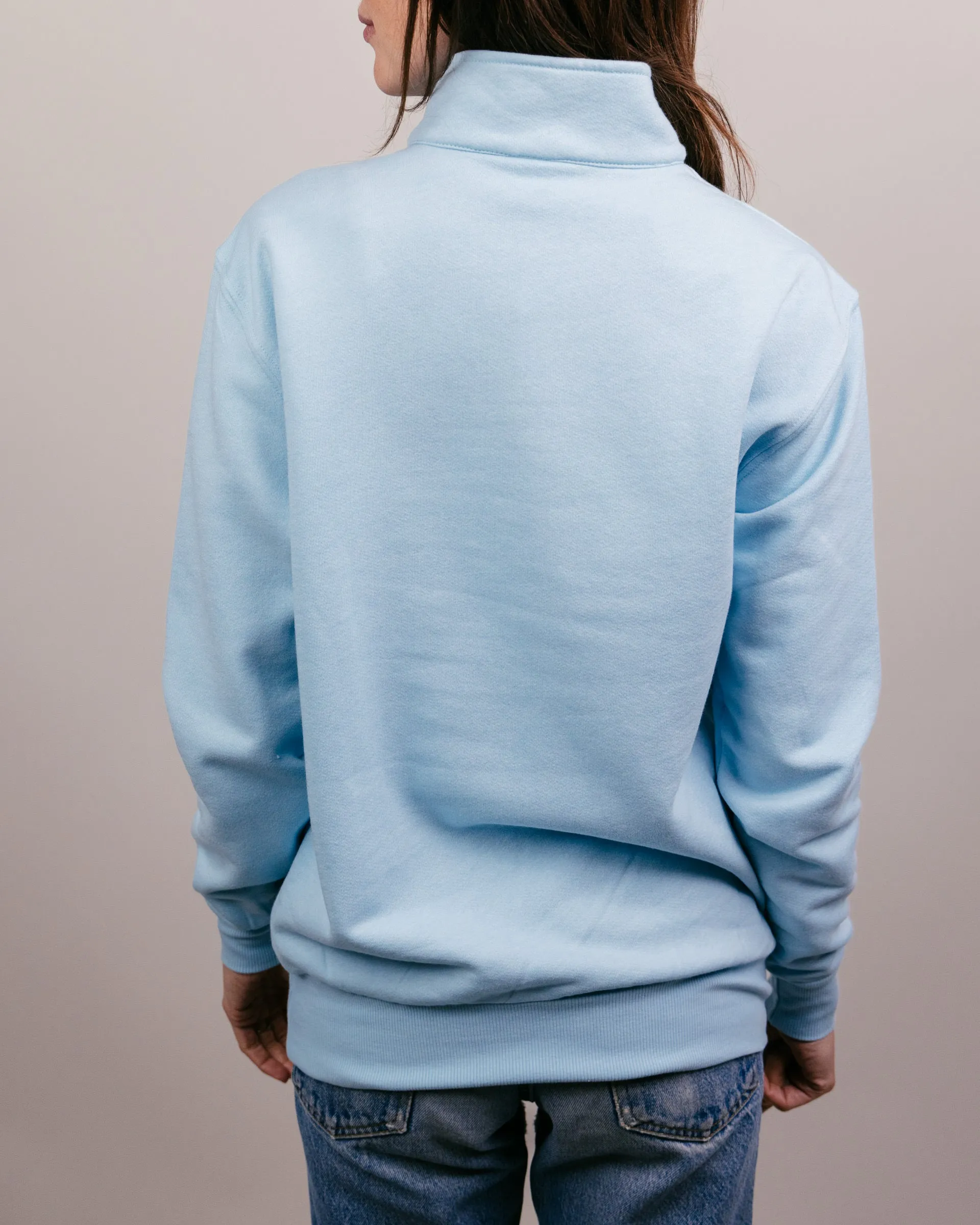 Essential Powder Blue Quarter Zip