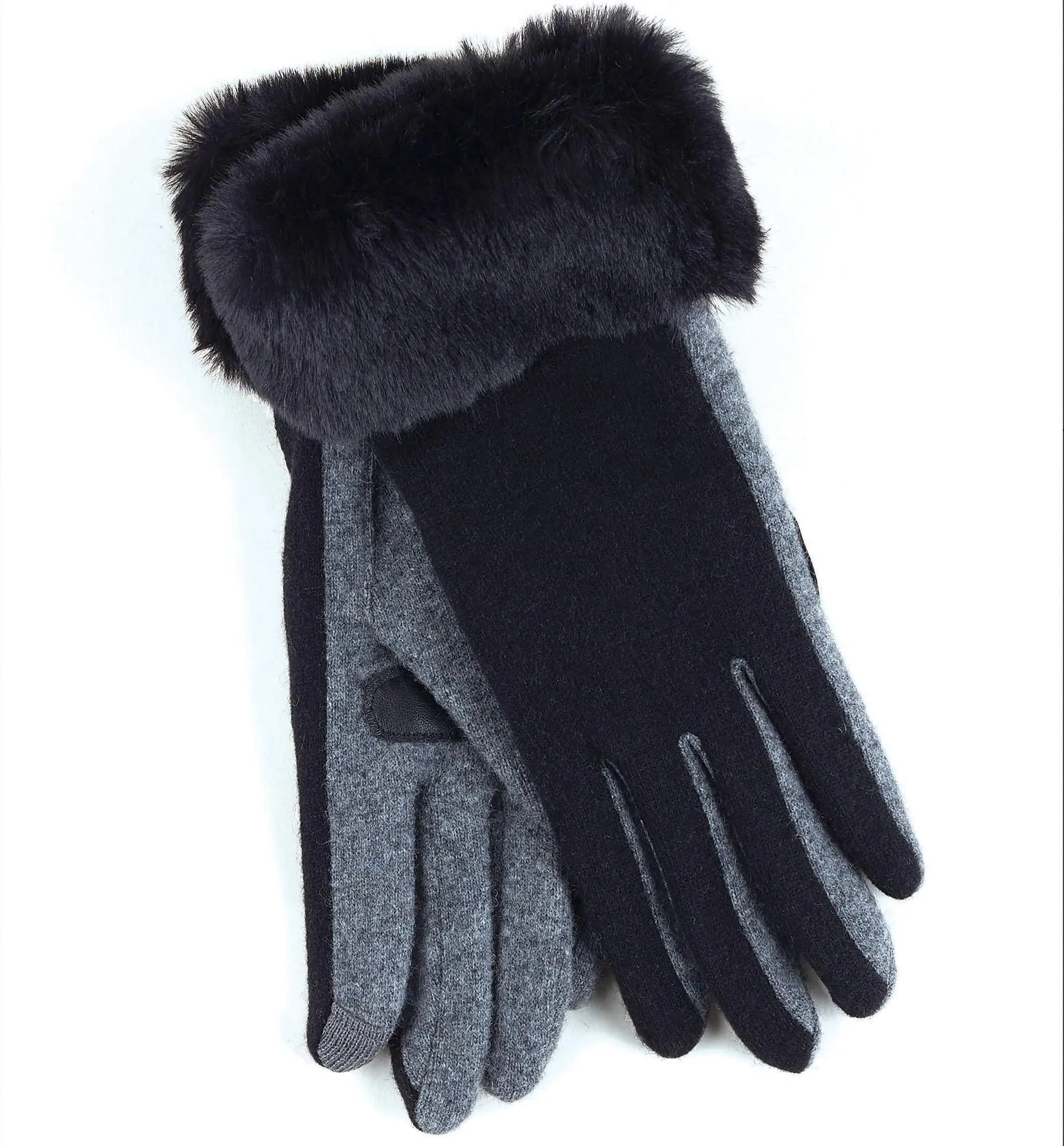 Faux Fur Cuff Glove (EGO145)