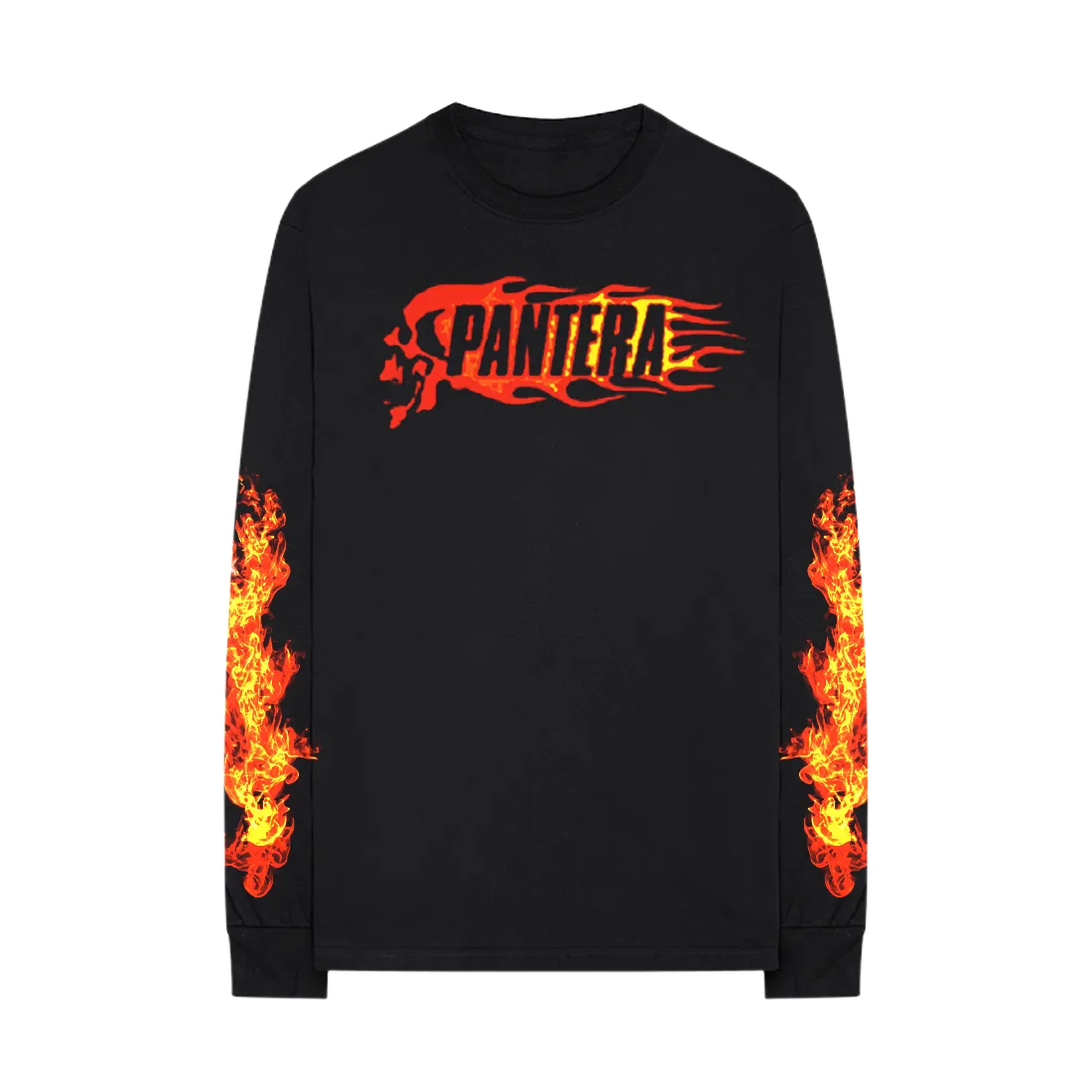 Flame Skull Long Sleeve Tee