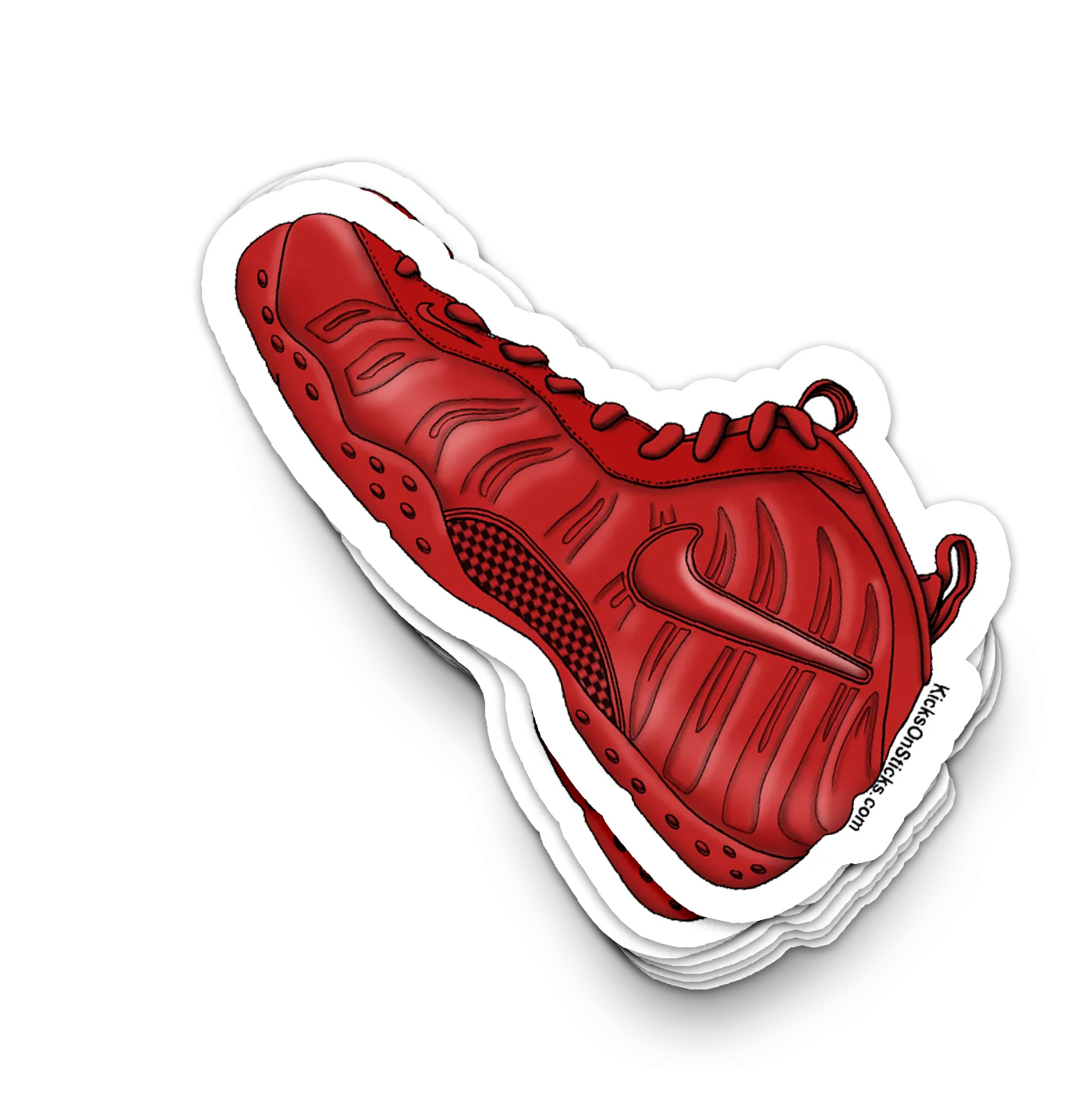 Foamposite Pro "Red October" Sneaker Sticker