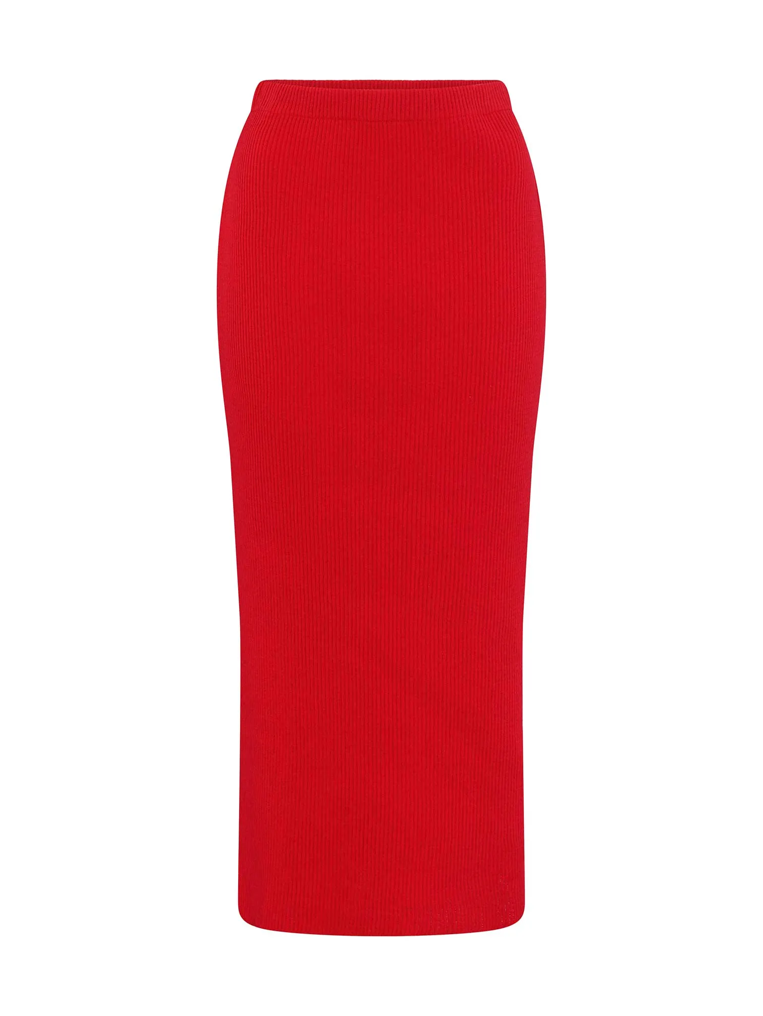 Franklin Midi Skirt in Red