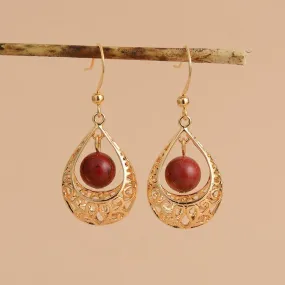 Giragun Red Jasper Dangle Earrings