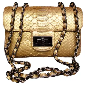 Gold Flap Bag SMALL