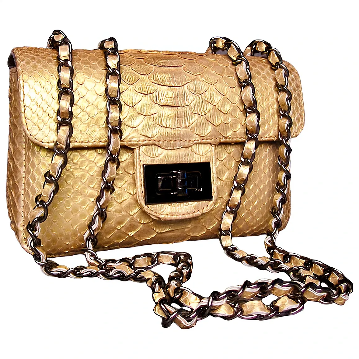 Gold Flap Bag SMALL