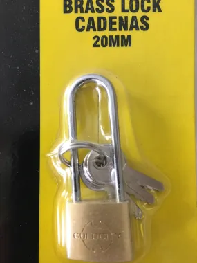 Goldcity long neck brass padlock