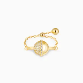 Golden Beads of Love Ring