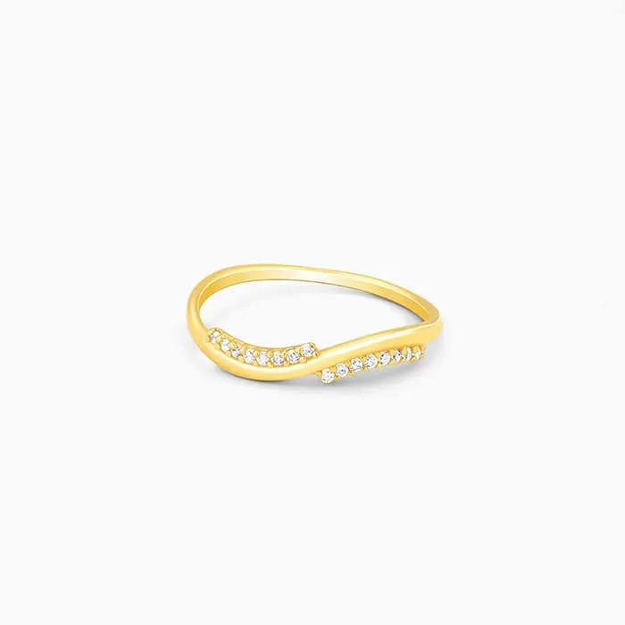 Golden Blissful Wave Ring