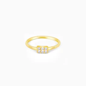 Golden Six Stone Ring