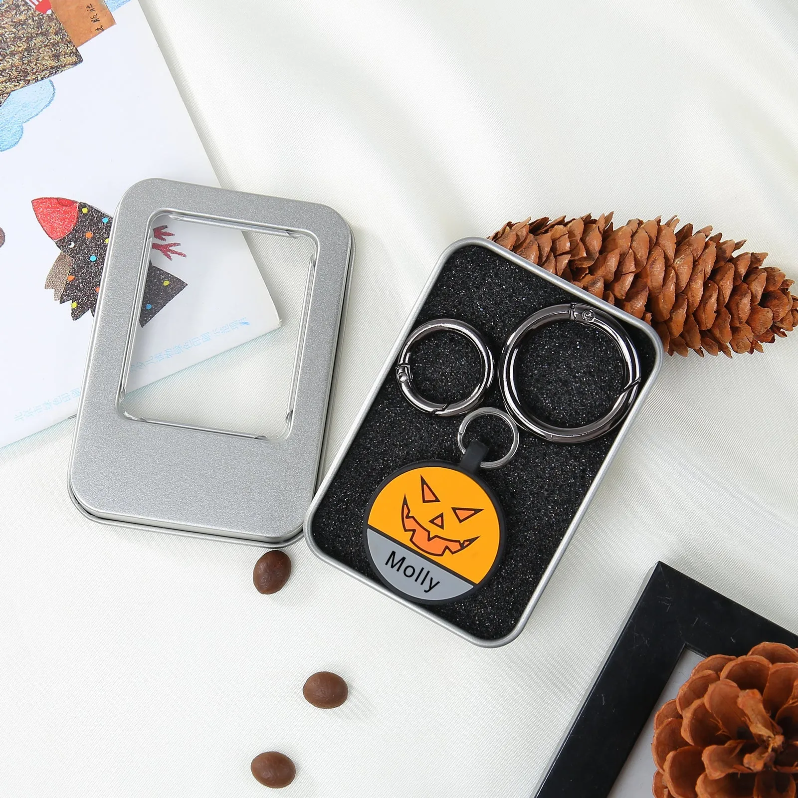 Halloween special Custom Dog Tag with Customized Information