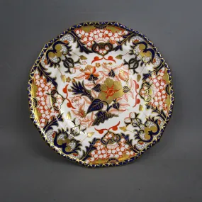 Hand Painted Royal Crown Derby Imari Design Plate Antique Victorian c1860