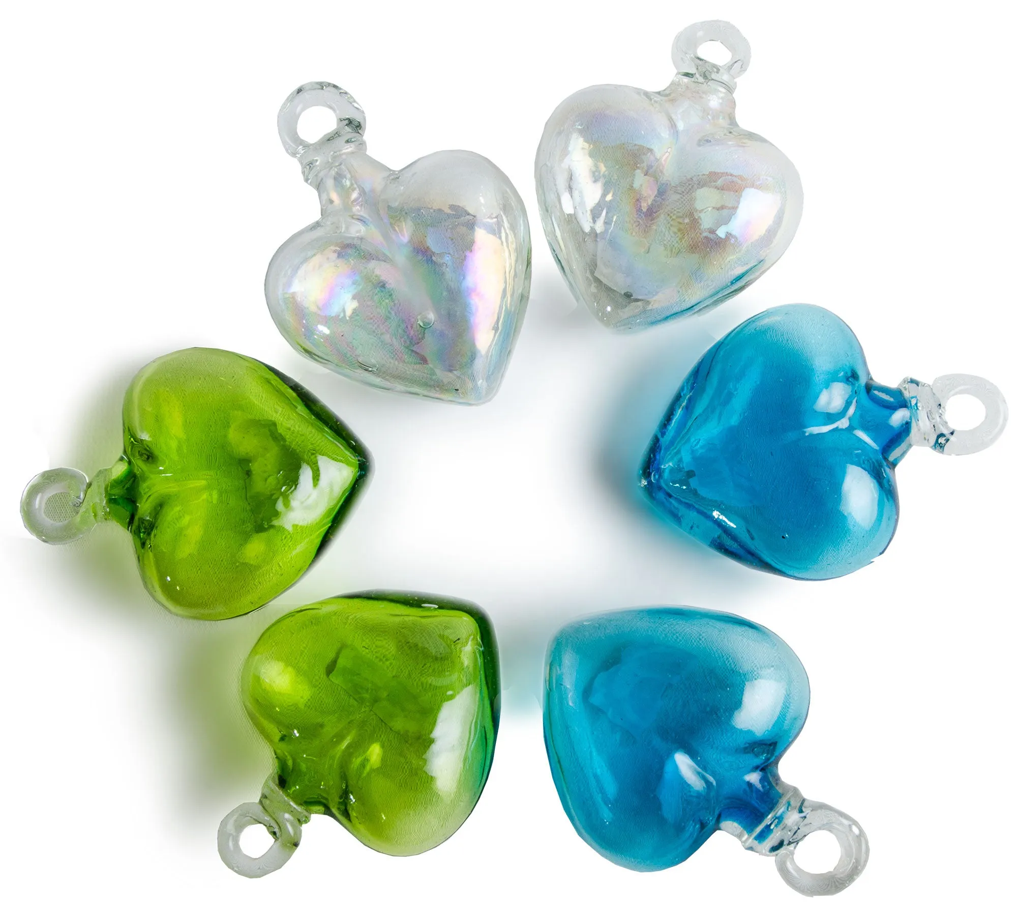 Handcrafted Ornamental Glass Heart - Petite