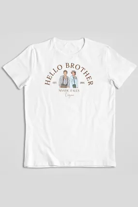 Hello Brother Graphic Printed Classic T-shirt