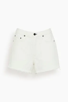 High Rise Short in Ivory