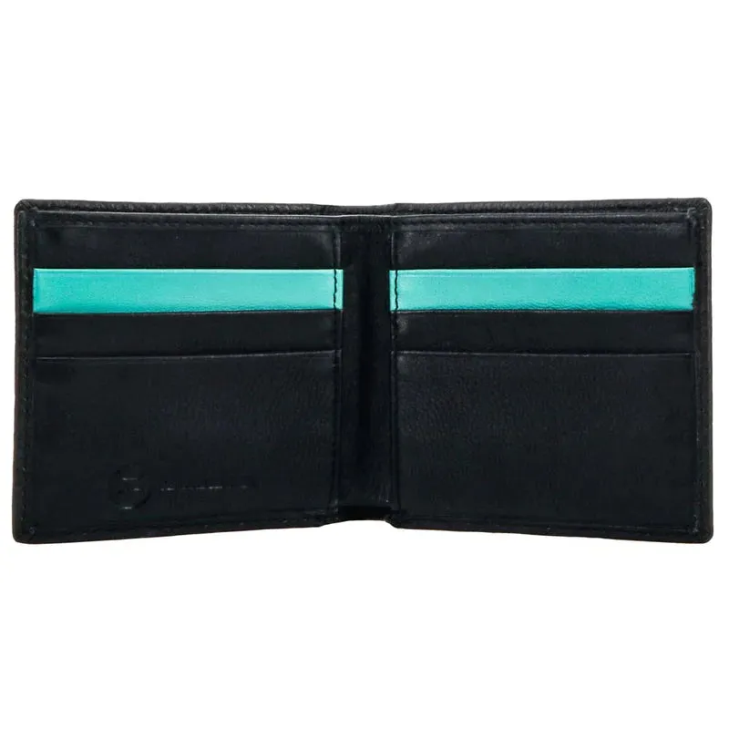 Hooey Black Hawk Bifold Wallet Black Red w/ Aztec