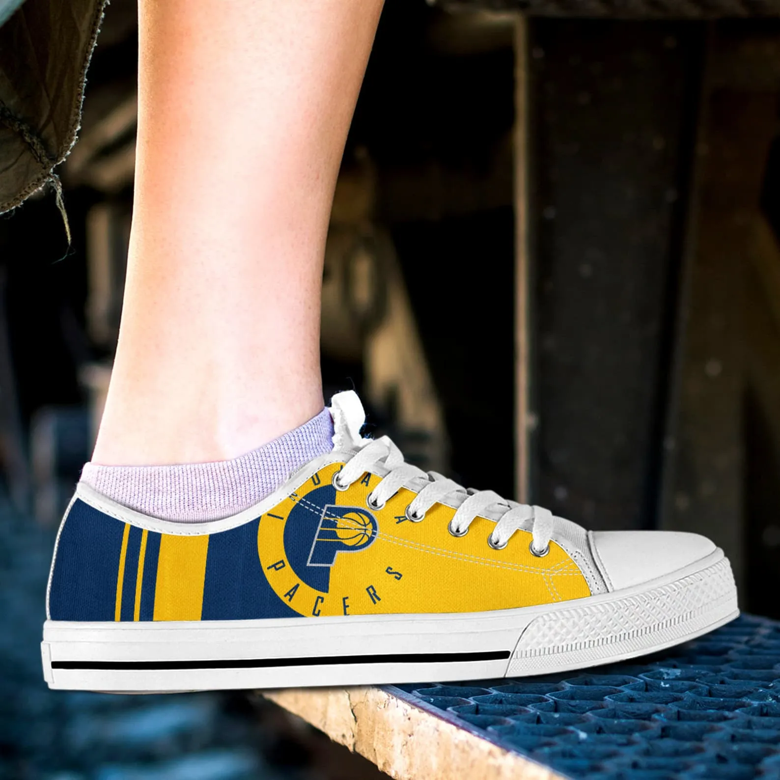 Indiana Pacers Custom Lowtop, Basketball Custom Shoes, Sport Lowtop, Canvas Shoes, Canvas Lowtop, Unisex Shoes, Gift Birthday