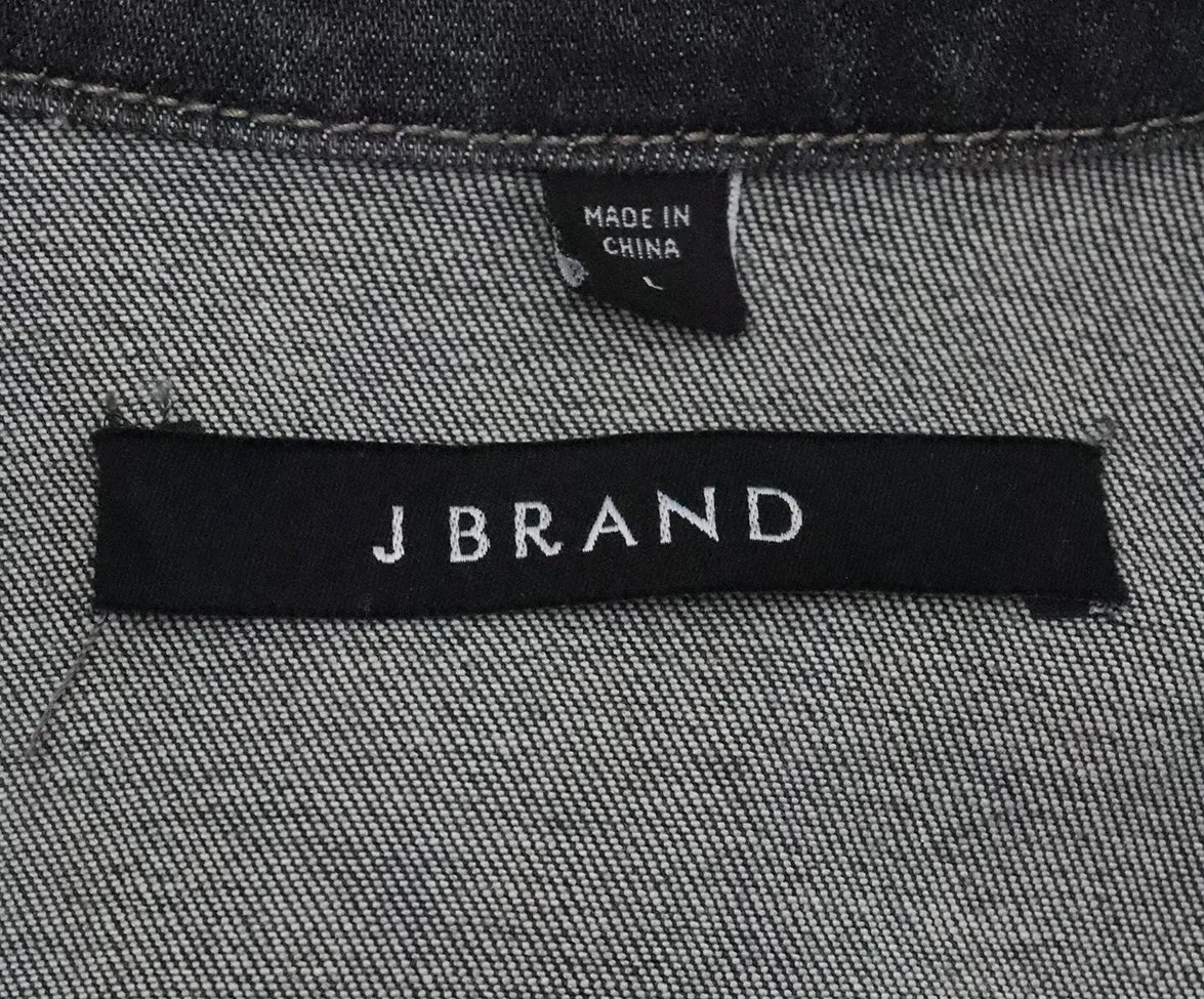 J Brand Black Denim Jacket sz 10