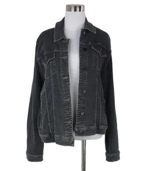 J Brand Black Denim Jacket sz 10