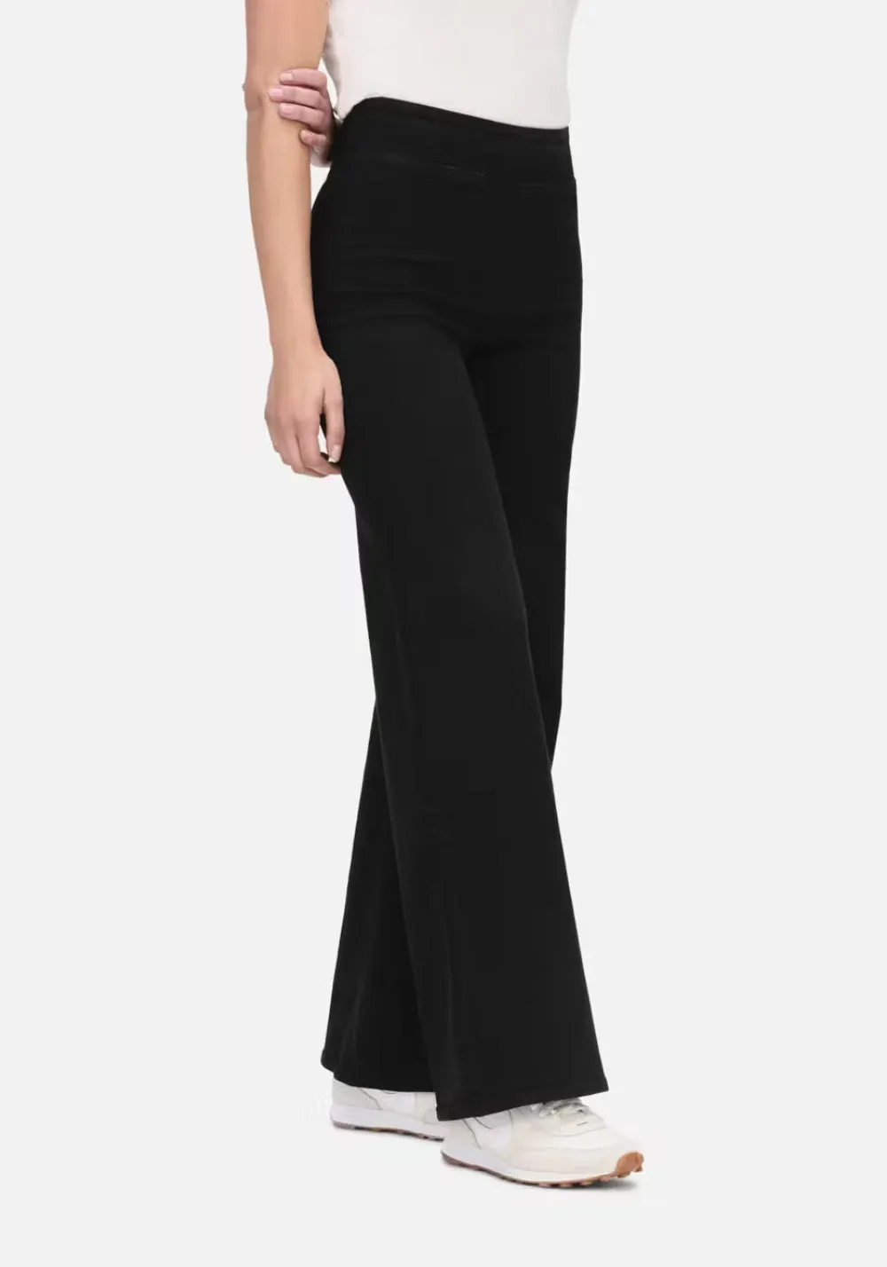 JETSET WIDE LEG (SHEEN NOIR) - FRAME