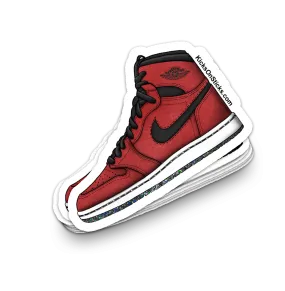 Jordan 1 CMFT "Red Suede" Sneaker Sticker