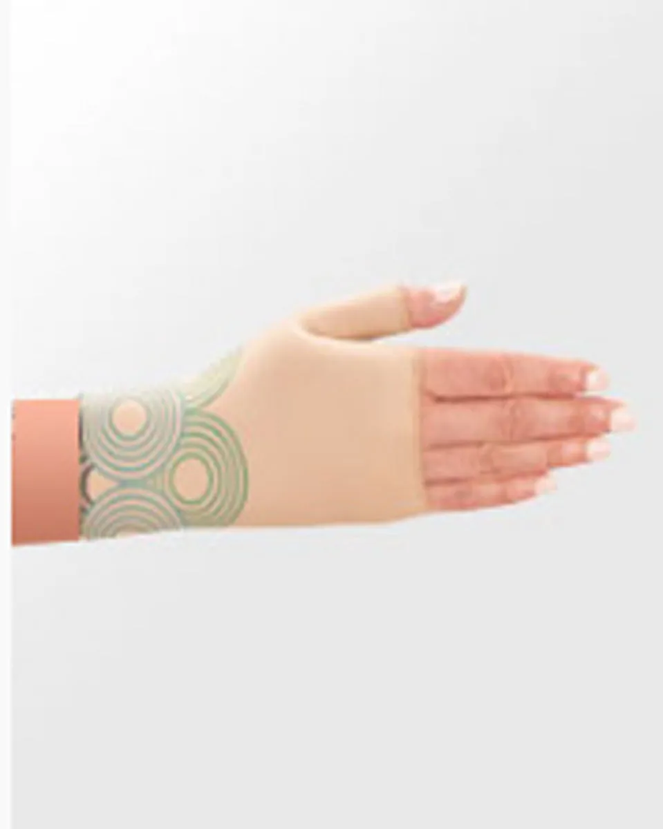 Juzo Soft 2001CG Print Series Gauntlet with Thumb Stub 20-30mmHg w/ Silicone Top - 1