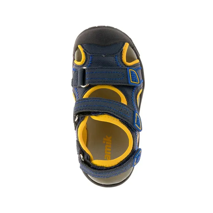 Kamik Navy/Citrus Seaturtle Toddler Sandal