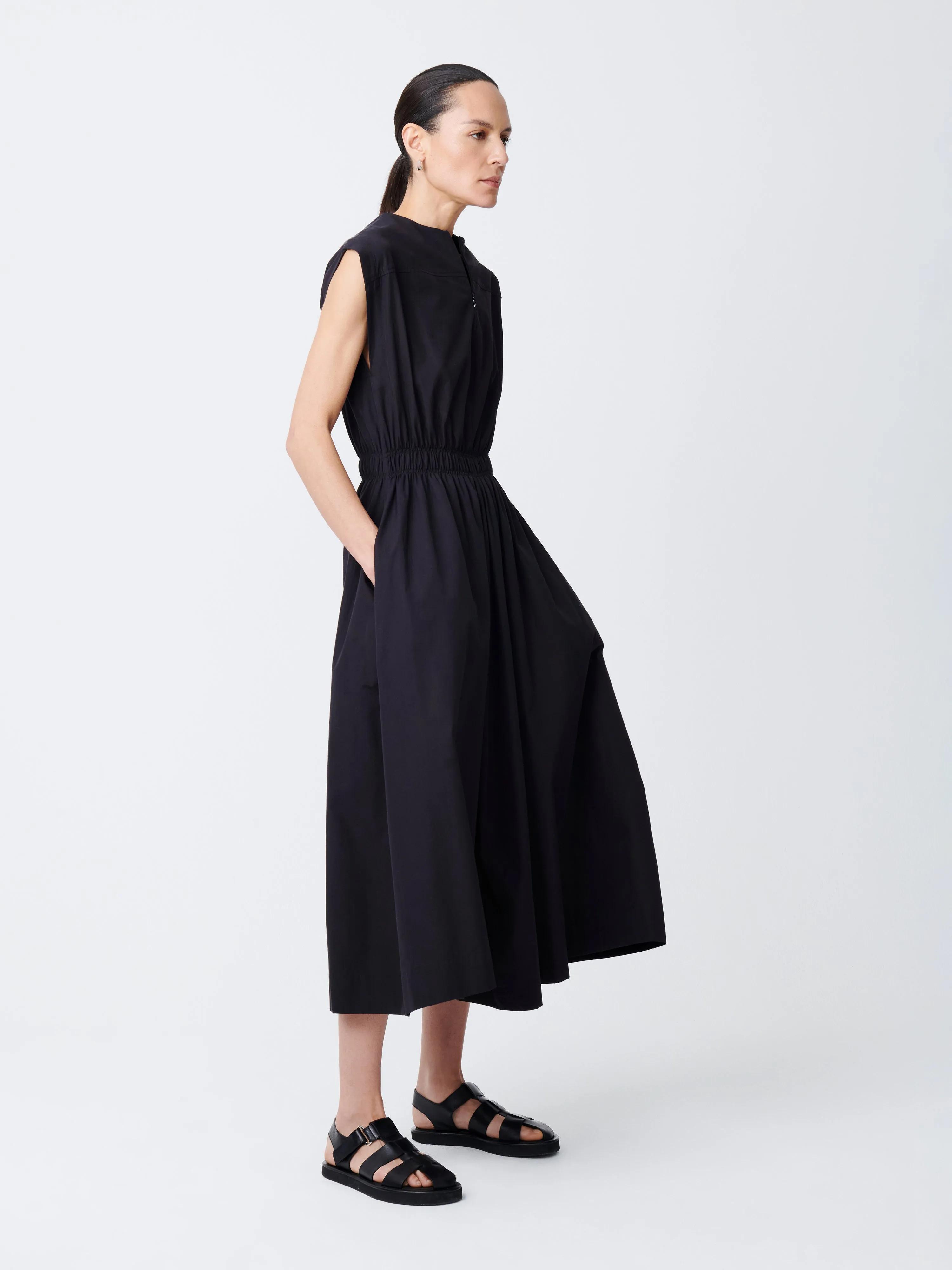 Katrine Dress in Darkest Navy