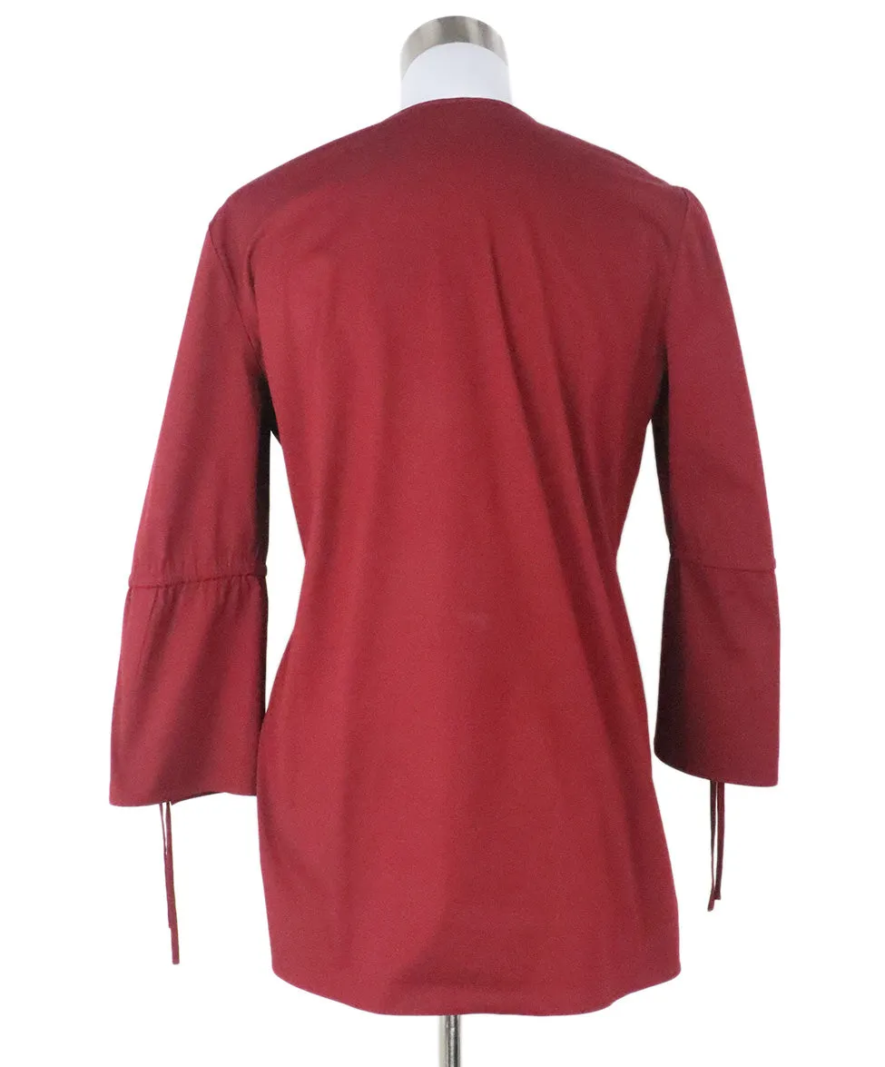 Lafayette Burgundy Cotton Tunic sz 4