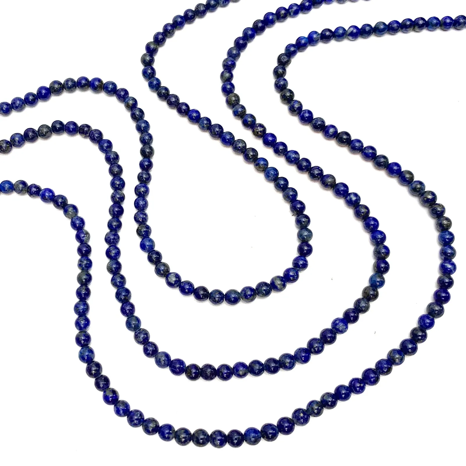 Lapis Lazuli 3.5mm Smooth Rounds Bead Strand