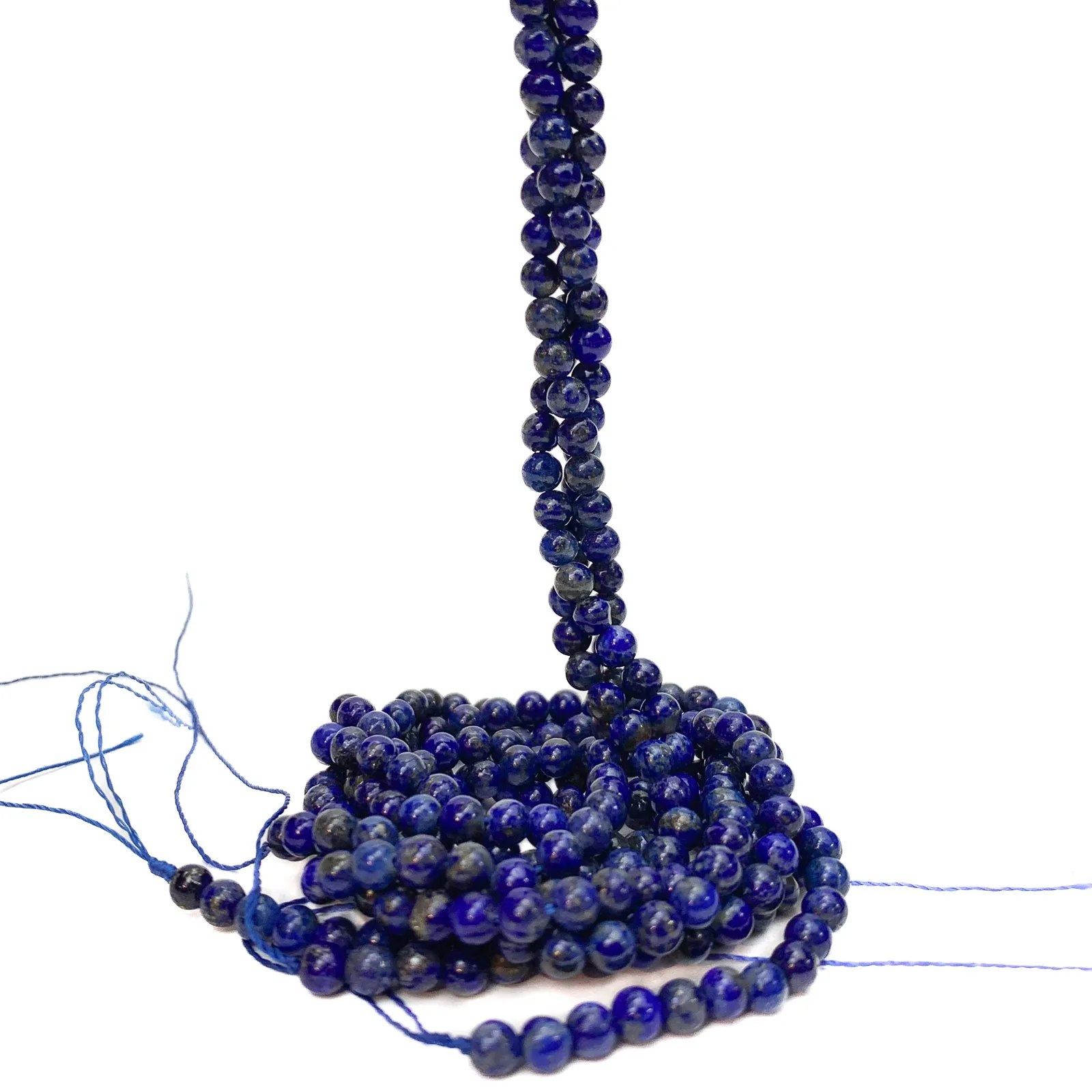 Lapis Lazuli 3.5mm Smooth Rounds Bead Strand