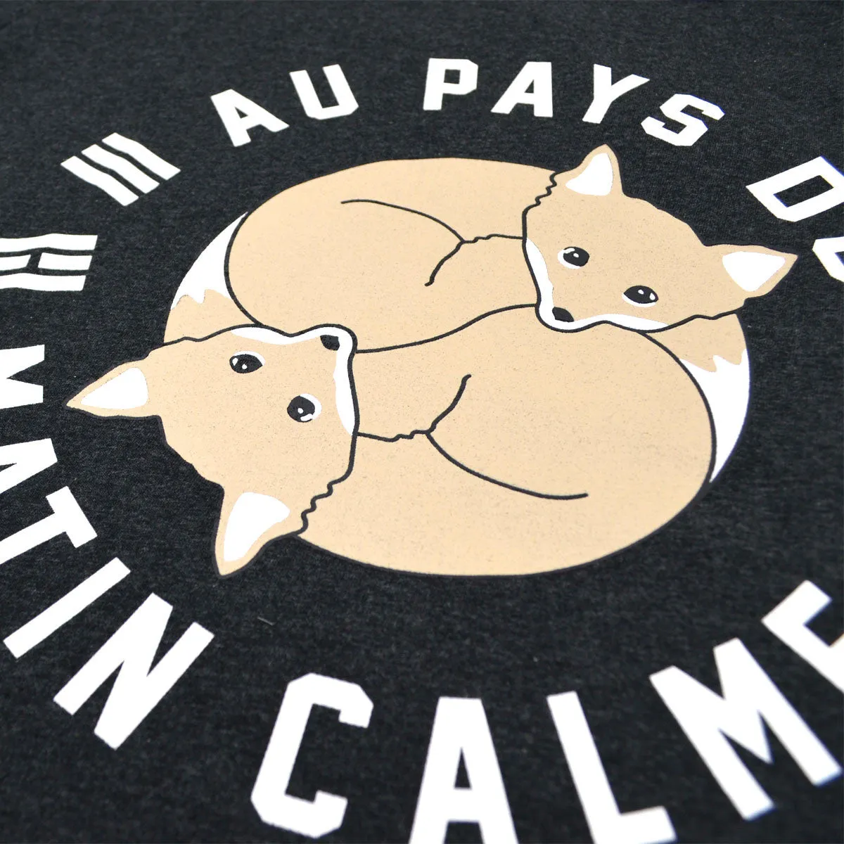 Maison Kitsuné - Matin Calme T-shirt - Dark Grey Melange