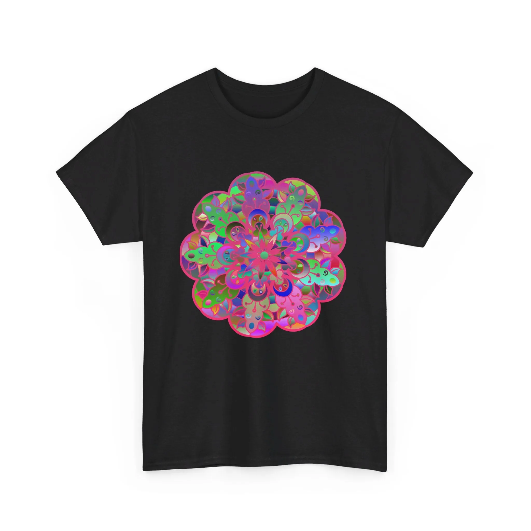 Mandala Art Yoga Mindfulness Tee - Unisex Heavy Cotton