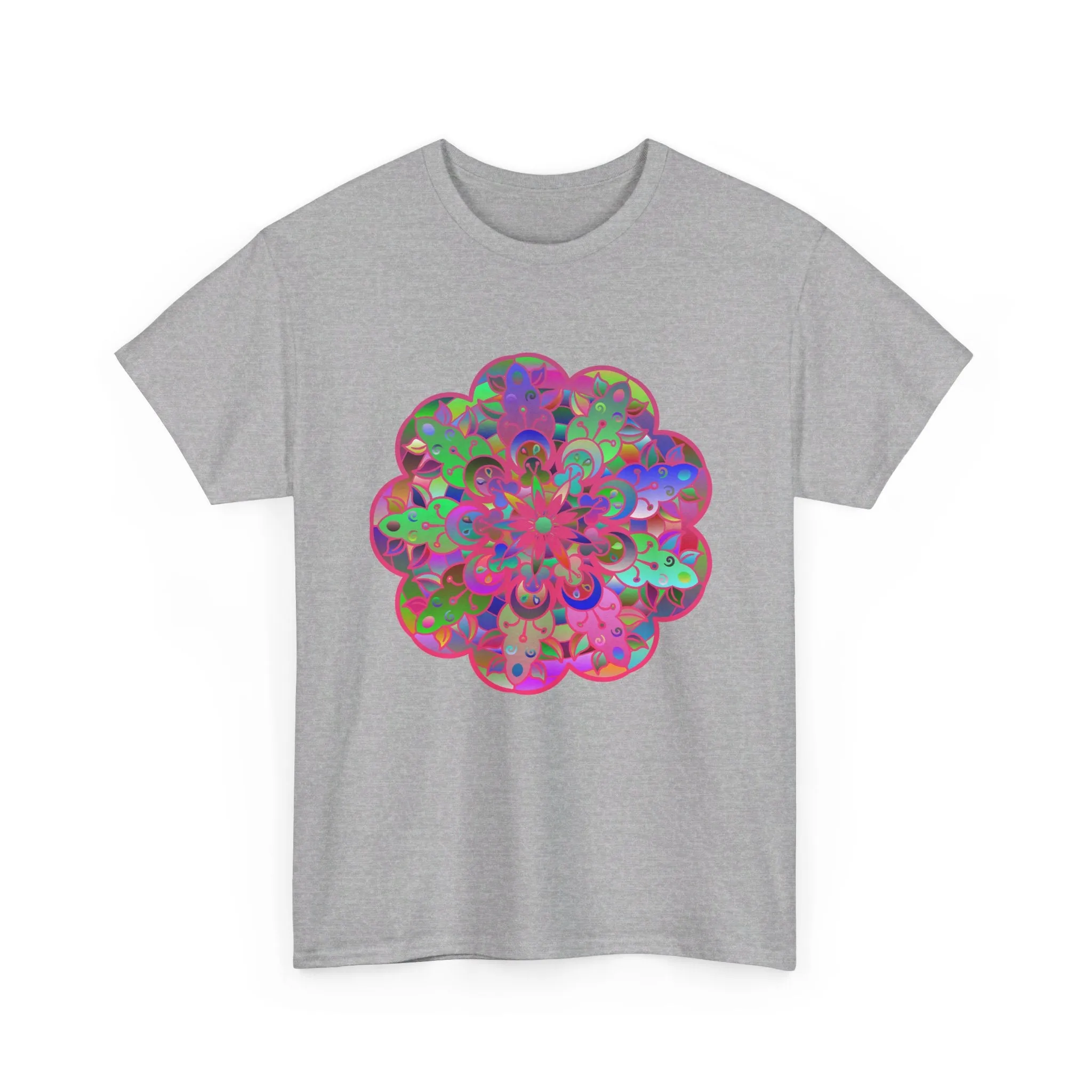 Mandala Art Yoga Mindfulness Tee - Unisex Heavy Cotton