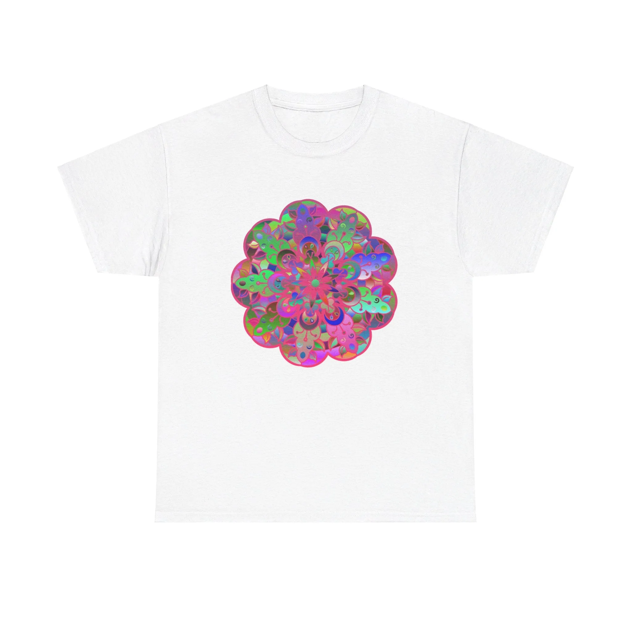 Mandala Art Yoga Mindfulness Tee - Unisex Heavy Cotton