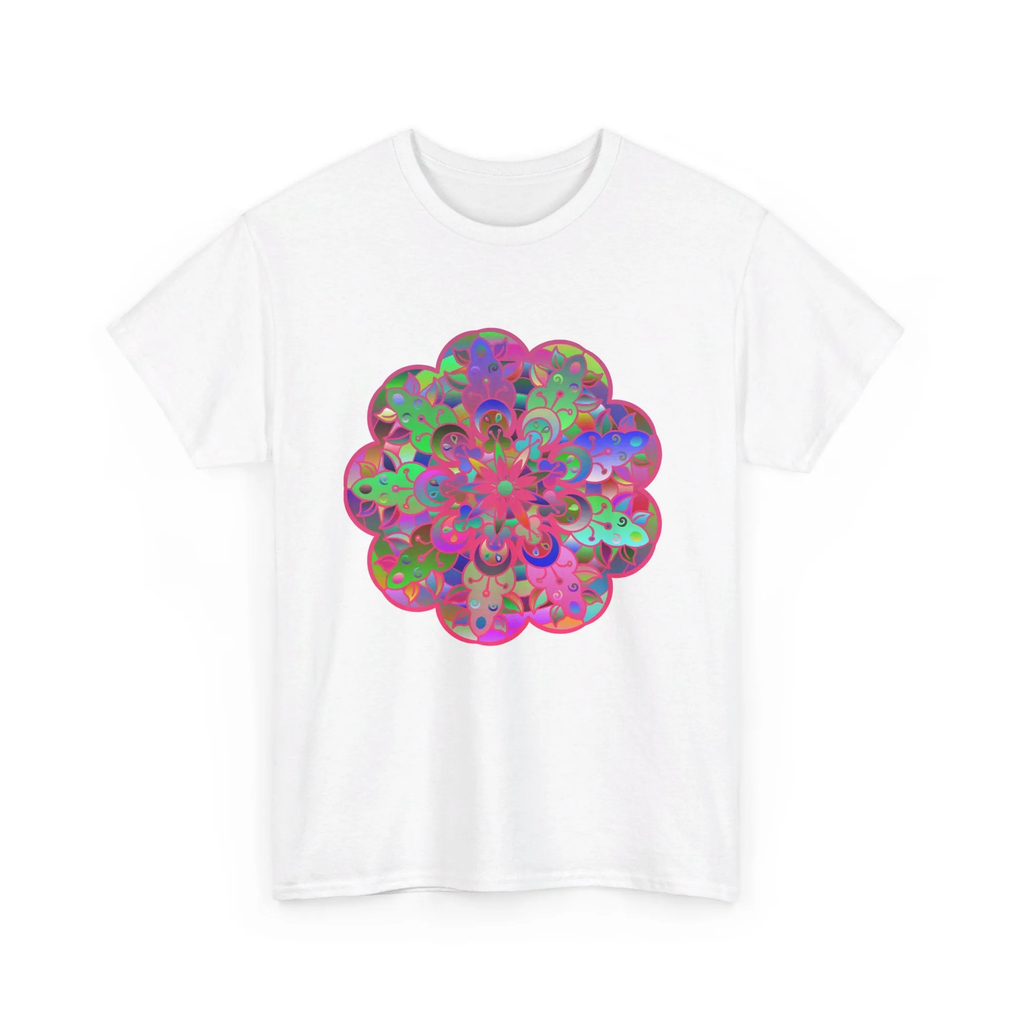 Mandala Art Yoga Mindfulness Tee - Unisex Heavy Cotton