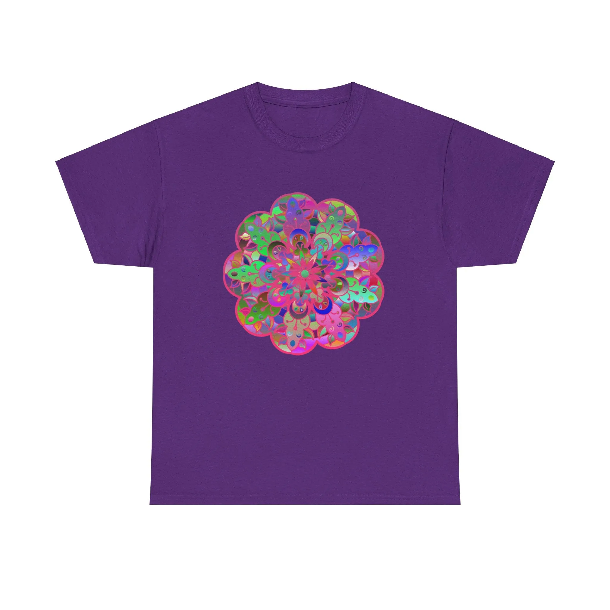 Mandala Art Yoga Mindfulness Tee - Unisex Heavy Cotton