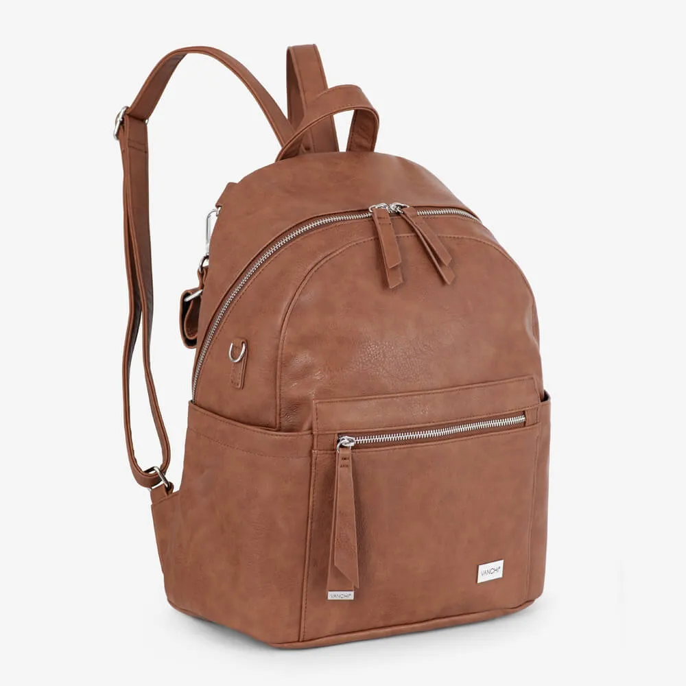 Manhattan 2-Way Backpack Nappy Bag (Vegan) Original Tan