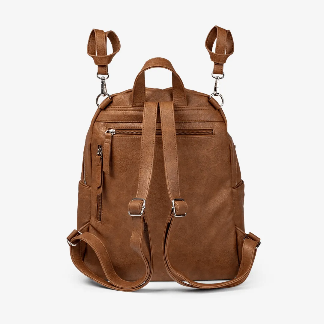 Manhattan 2-Way Backpack Nappy Bag (Vegan) Original Tan