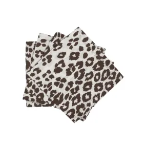 Matouk Iconic Leopard Napkin - Cinder