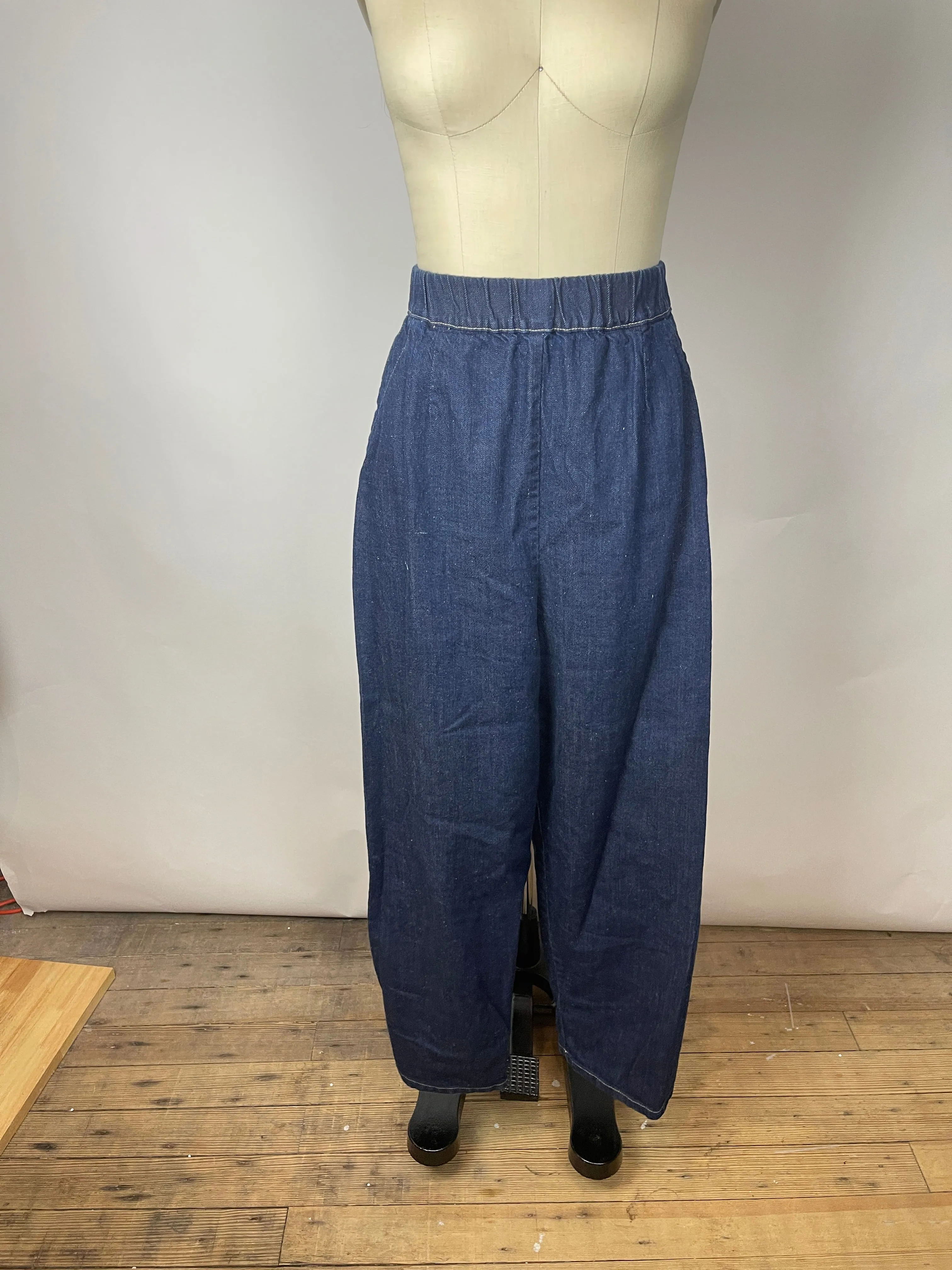 Micaela Greg Dark Indigo Barrel Pant (XL)