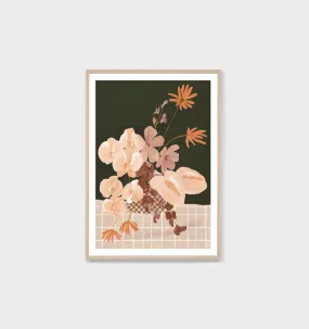 Modern Posy Dark 1 Framed Print