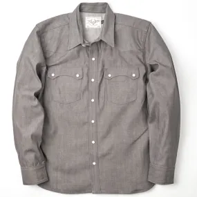 Modern Western Shirt | Harbor Grey Denim | Freenote Cloth