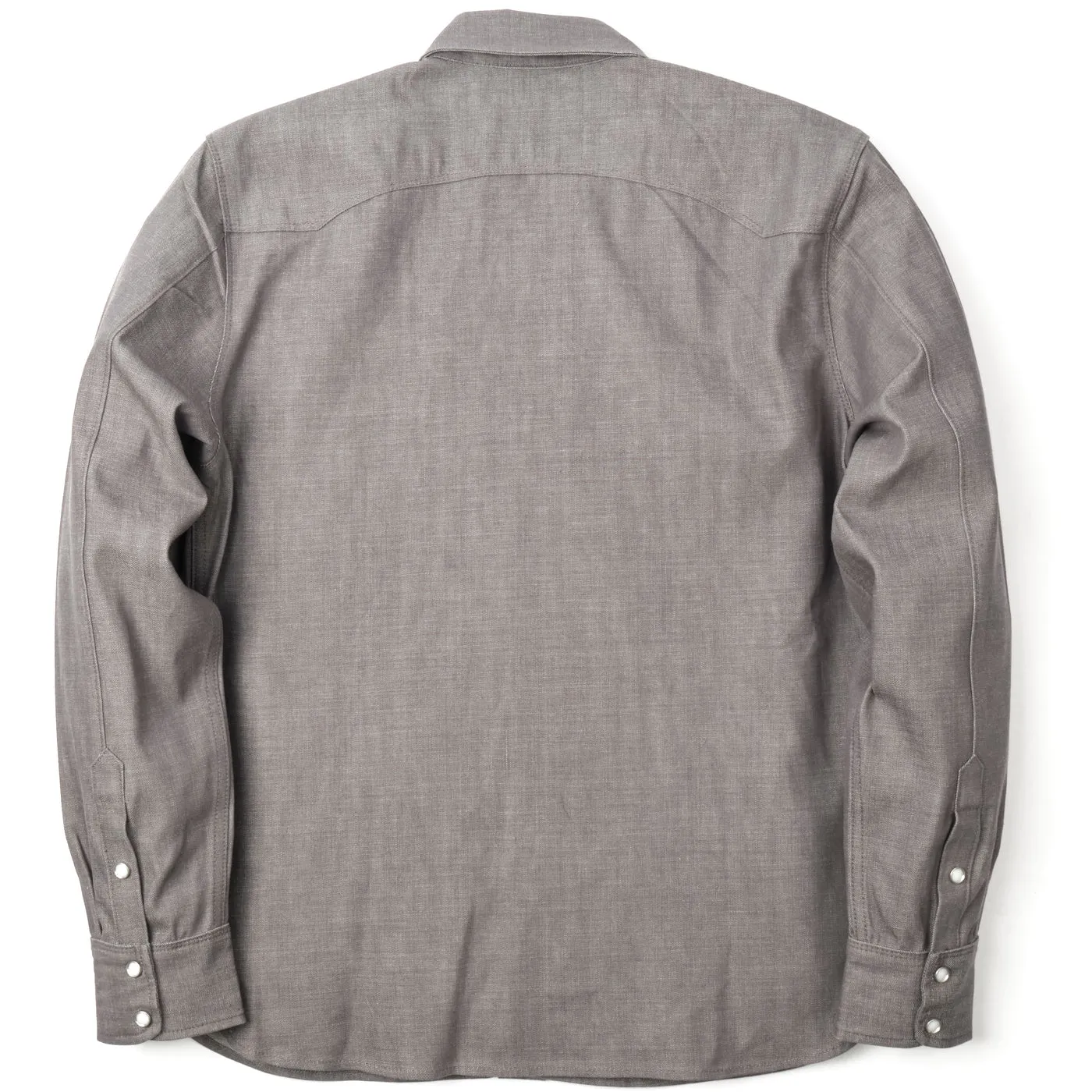 Modern Western Shirt | Harbor Grey Denim | Freenote Cloth