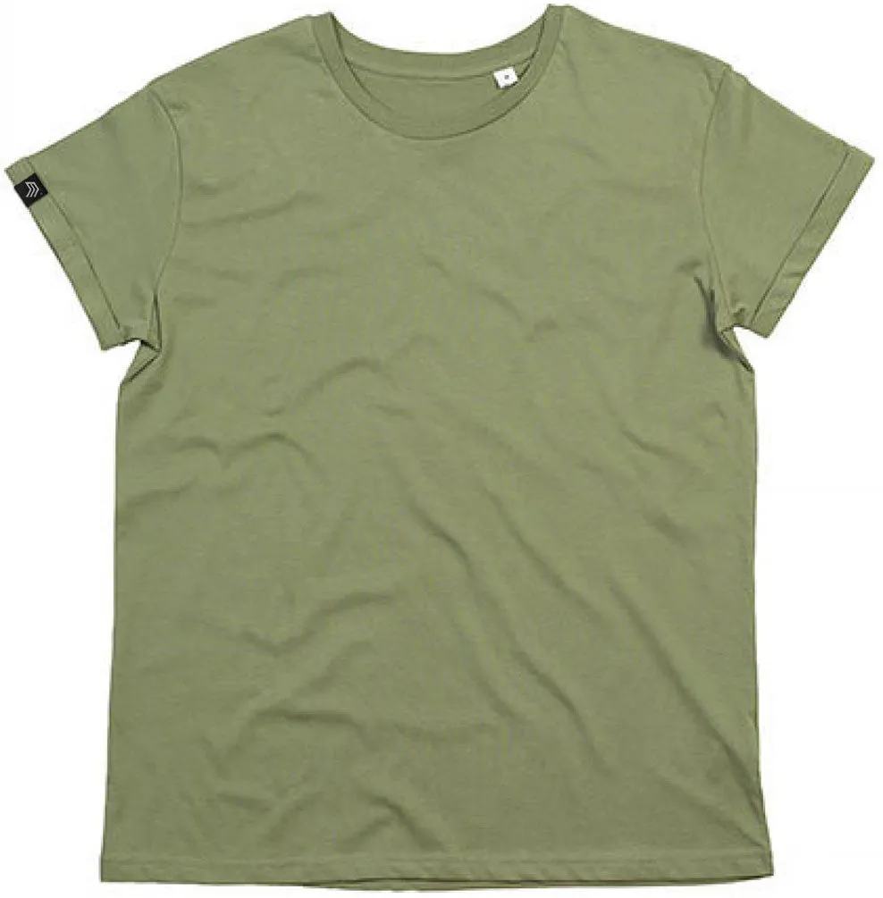 MTS M080 ― Unisex Bio-Baumwolle Roll Sleeve T-Shirt - Soft Olive Grün