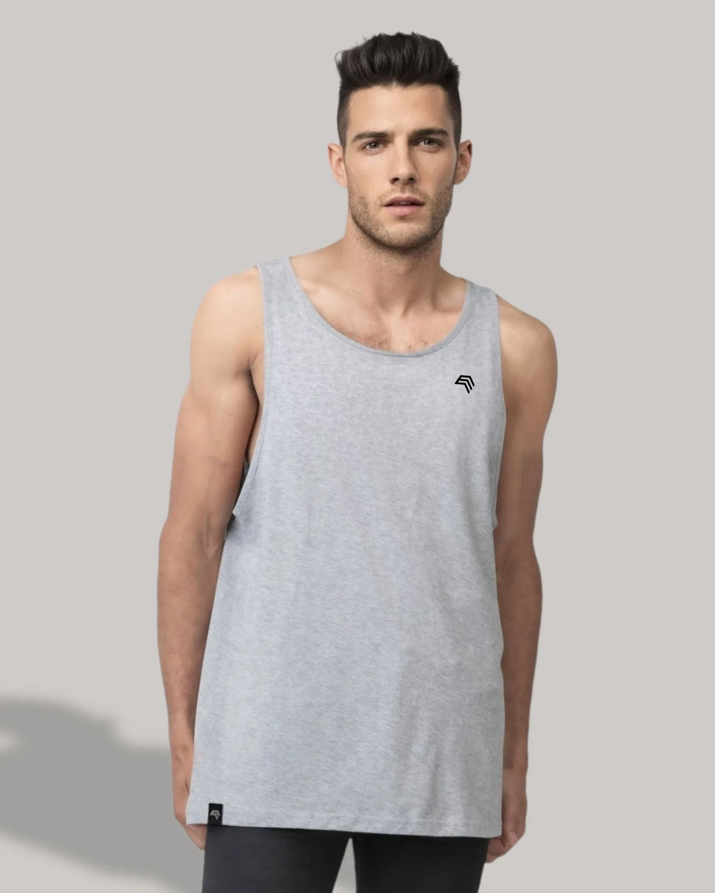 MTS M133 ― Unisex Bio-Baumwolle Armhole Tank Top - Schwarz