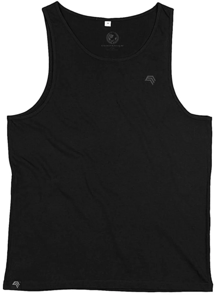 MTS M133 ― Unisex Bio-Baumwolle Armhole Tank Top - Schwarz