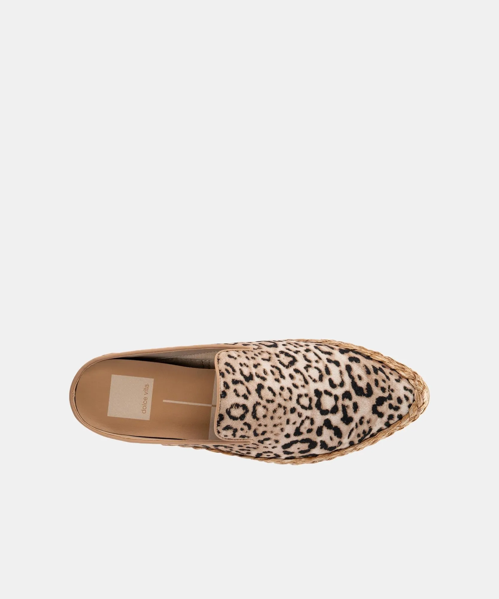 ODIS FLATS BEIGE LEOPARD CANVAS re:vita